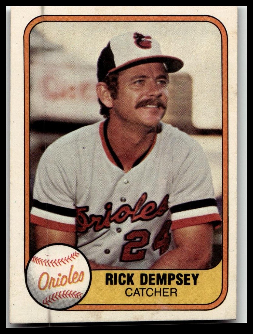 1981 Fleer #177b Rick Dempsey