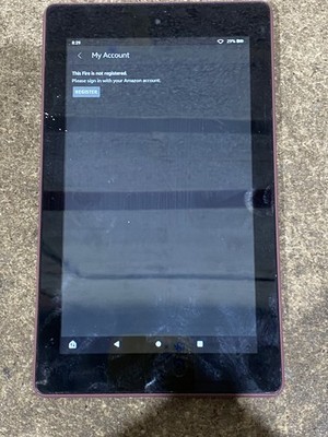 Amazon Fire 7 9. Gen Tablet Plum M8S26G Tragbarer E-Reader
