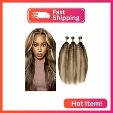 Blonde Bundles Human Hair Kinky Straight Bundles 20 22 24 Inch Unprocessed Brazi