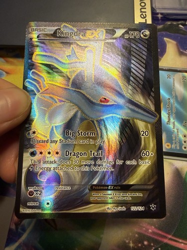 Pokémon Kingdra EX Full Art 122/124 Fates Collide Dragon Type / Light Play! 🔎👀