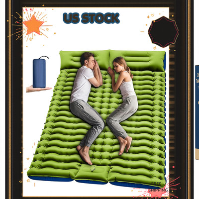 Double Sleeping Pad - Self Inflating 4'' Extra-Thick for 2 Person