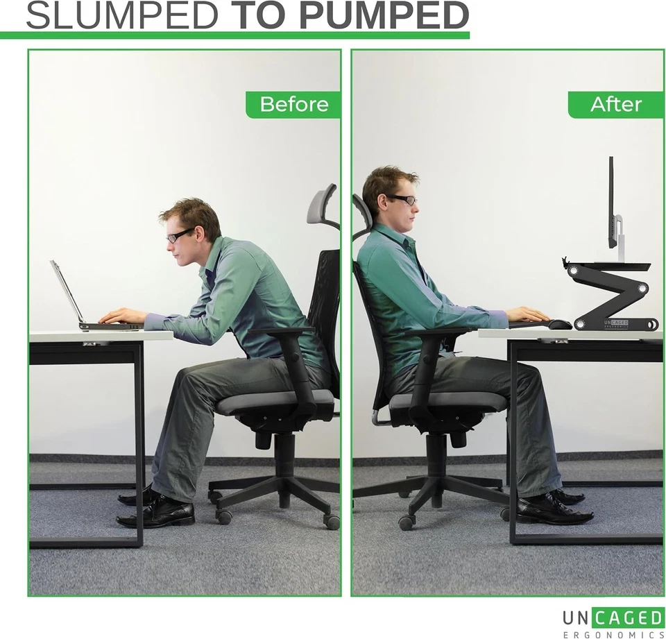 WorkEZ Monitor Stand - Adjustable Height, Ergonomic Design - Image 4 of 4