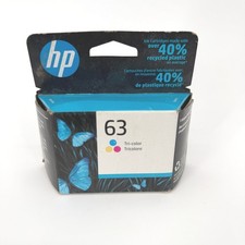 HP 63 F6U61AN Tri-Color Printer Ink Cartridge NEW Factory sealed EXP 3/2023