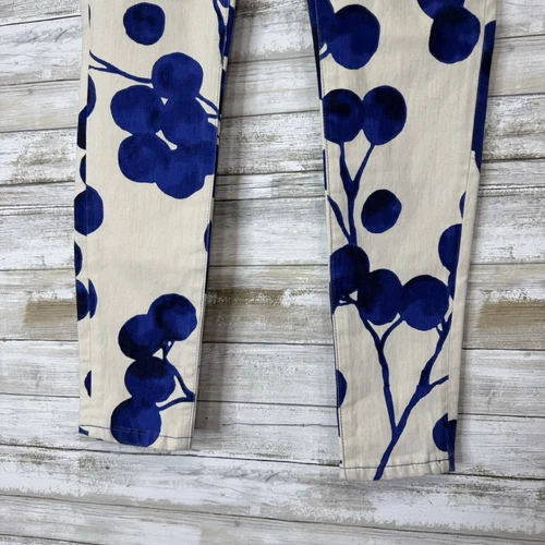 Maison Scotch Le Voyage Legging Women’s White / Blue Skinny Leg Pants size 27 - Picture 2 of 10