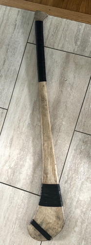 VINTAGE IRISH WOODEN ASH HURLING  STICK 37" O'Keeffe's CAPWELL ROAD CORK IRELAND