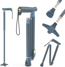 Quick Fold Walking Cane for Men and Women - Foldable Walking Stick for Stability