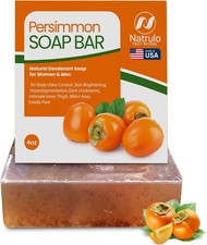 Persimmon Soap Bar for Body Odor Control Purifying Deodorizing Body Wash with