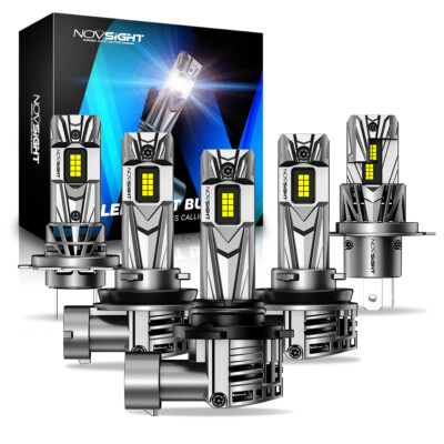 NOVSIGHT H4 H11 9005 9006 CANBUS LED Headlight Bulbs White 18000LM High/Low Beam