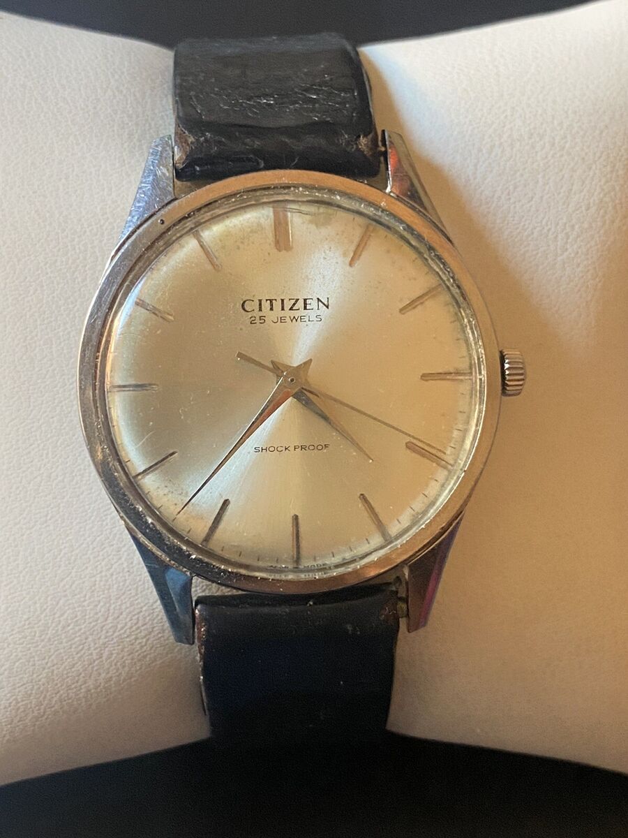 Vintage Citizen Mens Watch 25jewels Manual Winding Up Slim Vintage Citizen Mens Watch 25jewels Manual Winding Up Slim