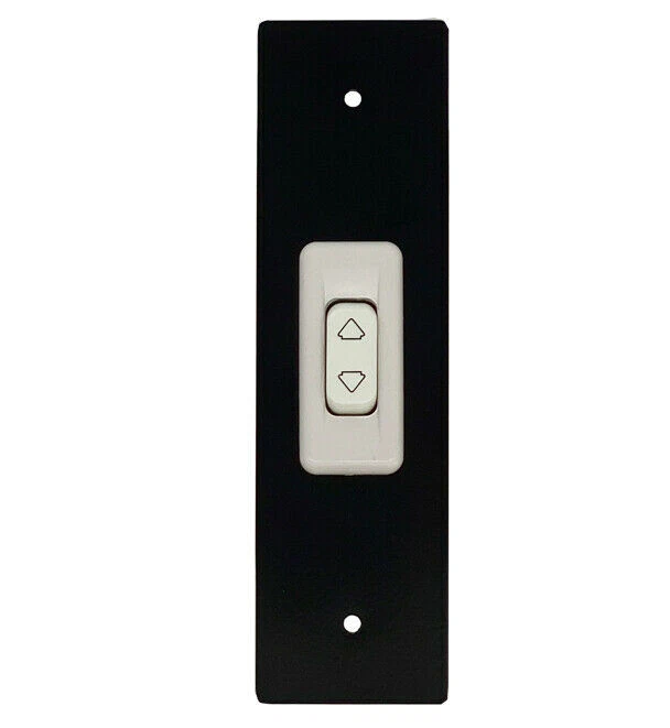 DIEFFEMATIC PLACCA 165 MM NERO CON PULSANTE COPRI AVVOLGITORE MOTORE TAPPARELLA TAPPARELLE