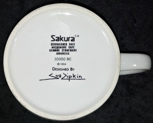 Sakura Sue Zipkin 10000 BC Dinner & Chop Plates Serving Bowl Creamer Sugar EUC - Picture 15 of 28
