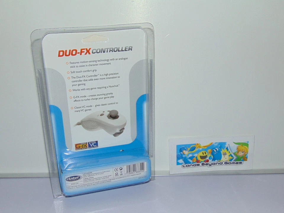 Datel Duo-FX Turbo White Wii Nunchuck Controller Nintendo Wii Wii U New Sealed - Image 2 of 4