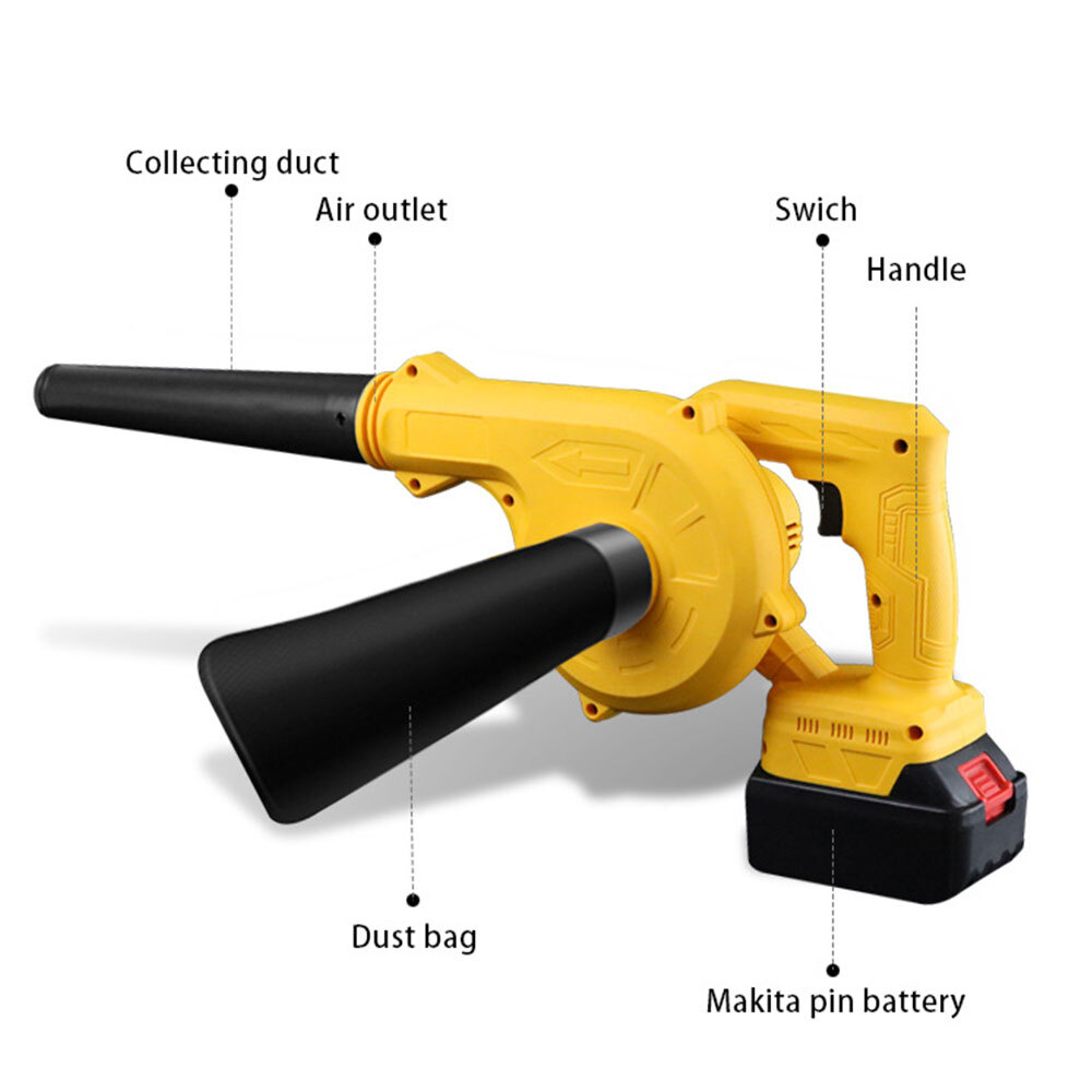 Cordless Leaf Blower 48VLithium Battery Variable Speed Mini Electric