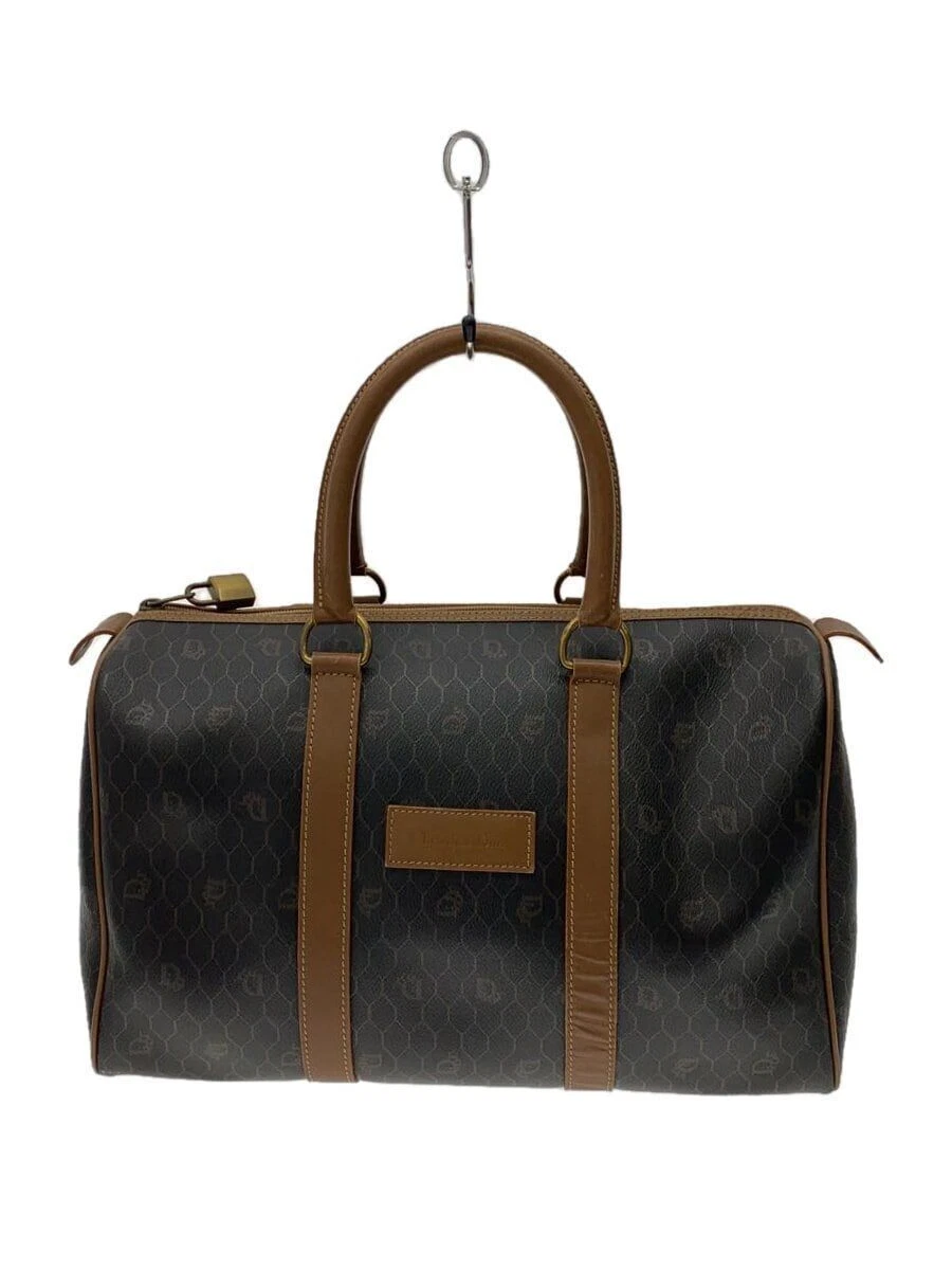 Sac Christian Dior Boston marron motif complet occasion