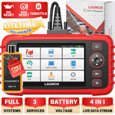 2025 LAUNCH CRP123X PLUS OBD2 Car Diagnostic Tool Scanner ABS SRS Engine Reader