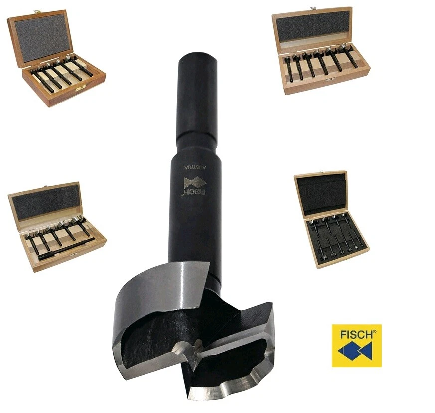 FISCH-TOOLS Black Shark Forstnerbohrer 15,20,25,26,30,35,40,45,50,55,60 + 68 mm