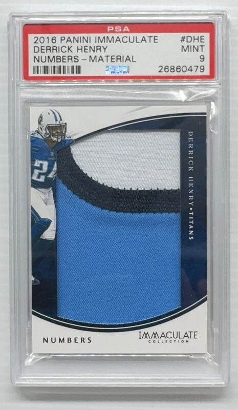 Derrick Henry Panini Immaculate Numbers #DHE Material