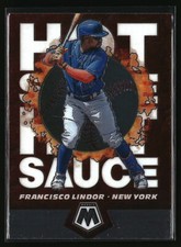 Francisco Lindor 2021 Panini Mosaic #HS2 Hot Sauce New York Mets