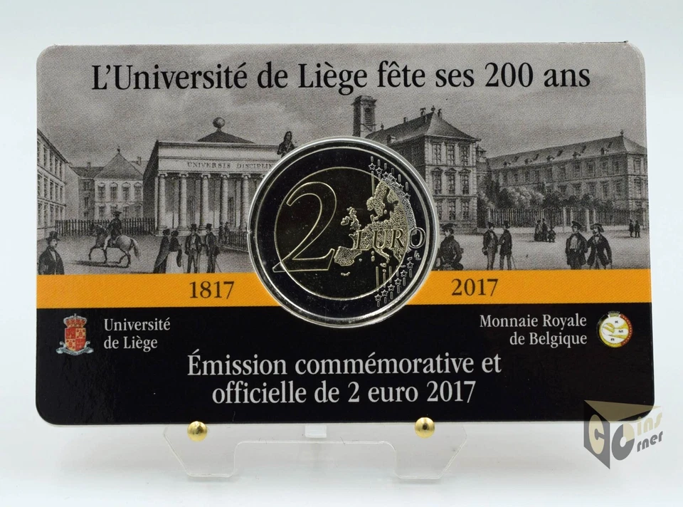 Belgium 2017 -  BU 2 Euro Coincard 200th anniversary of the University of Liege - Image 2 of 3