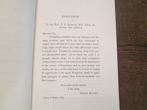 Great Neapolitan Earthquake of 1857: Vol. I by Robert Mallet 2022 HC - Picture 4 of 7