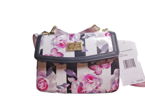 Rare BETSEY JOHNSON Mini Floral Plaid Backpack KITSCH Floppy  display picture 3