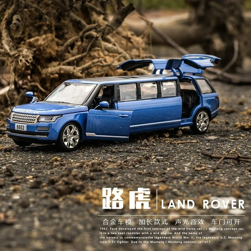 1:32 Range Rover Limousine Diecast Model Luxury Car Sounds & Lights Kids Toys - Image 4 of 4