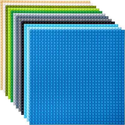 Strictly Briks Classic stapelbare Bodenplatten für Bausteine 12er Pack 25x25cm