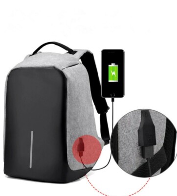 Backpack with external USB port