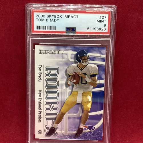 2000 Skybox Impact Tom Brady RC#27 PSA 9 very nice ROOKIE MINT GOAT Tampa Bay