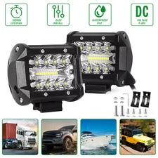 4/5/7inch Car LED Work Light Pods Spot Flood Combo Offroad SUV Driving Fog Lamp