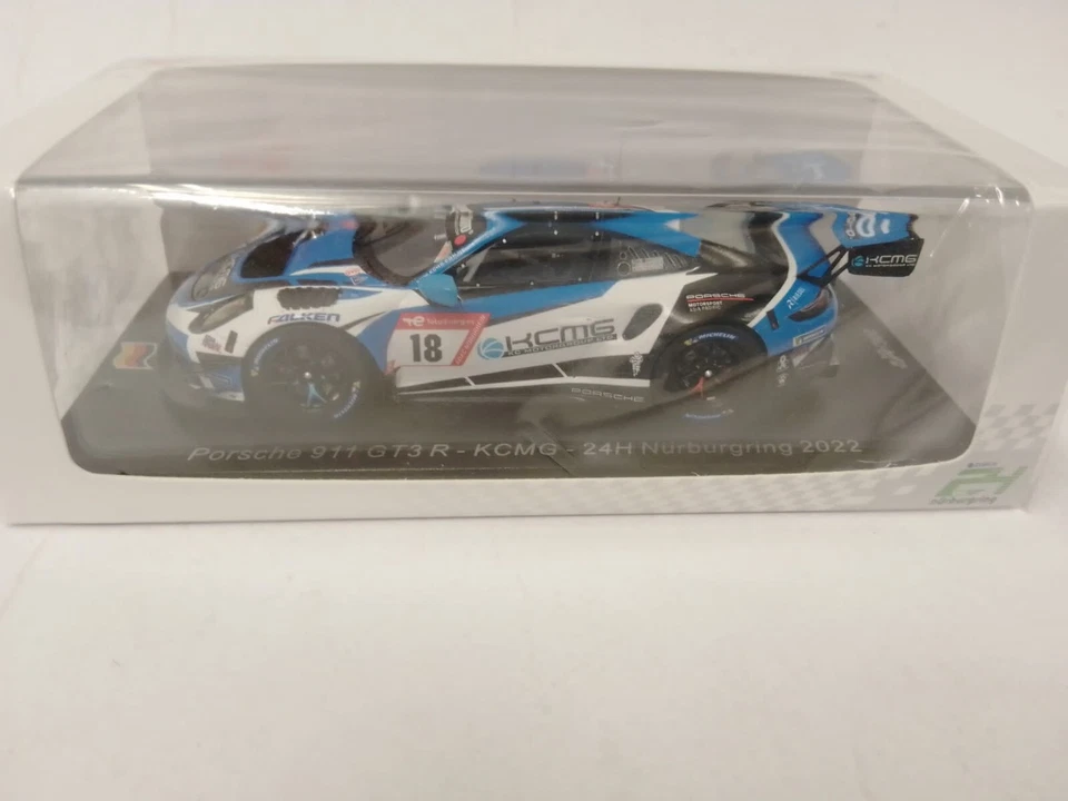 Spark Porsche 911 GT3 R #18 FALKEN MOTORSPORTS 24H NURBURGRING 2022 1/43 SG860 - Image 2 of 3