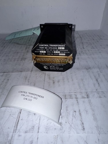 COLLINS CONTROL TRANSPONDER (PN:275175-002, SN:233) - Picture 2 of 3