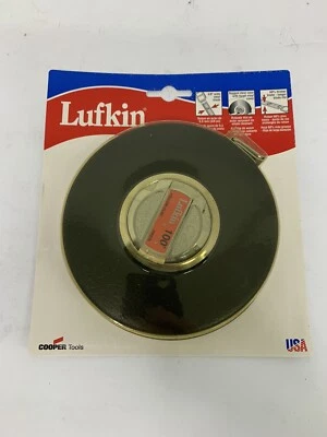 Lufkin HW226 100 Ft Engineer's Tape Measure, Yellow Clad 3/8” Blade *NEW*