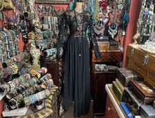 Gorgeous Fashion Nova Black Sequined Maxi Dress New With Tags Size Medium