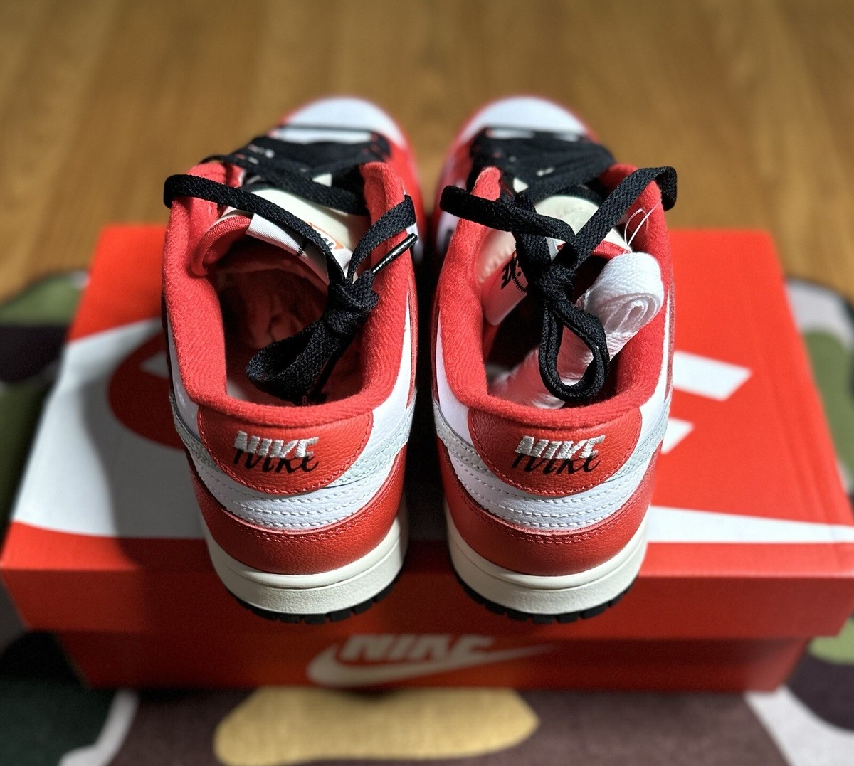 Nike Dunk ‘Chicago Split’ DZ2536-600 Sz 8.5m 10w Nike Dunk Low Sashiko Light Orewood Brown | Mercari main image 4