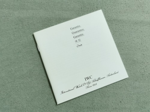 IWC 3714 Portuguese Chronograph complete kit warranty booklet blank with papers - Imagen 10 de 17