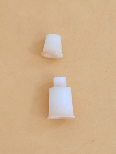 POSTS 1988 PREMIER GOTTLIEB DIAMOND LADY PINBALL 2 PIECE WHITE POST W HARDWARE - Picture 2 of 5