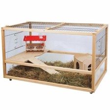 Gabbia conigliera porcellini d'India e conigli nani 100 x 71 x  60 cm + Omaggio