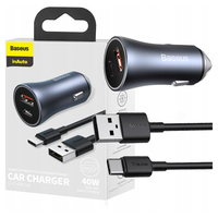 Baseus AutoladegerÄT 40W FÜR Apple Iphone Android QC4.0+ USB USB-C