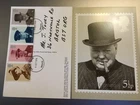 GB STAMPS ROYAL MAIL OFFICIAL PHQ POSTCARD No 8 CHURCHILL FIRST DAY COVER