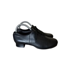Bloch Tap Shoes Women's 10M Black Leather Lace Up Heel Taps