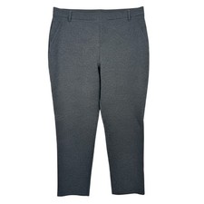 Quince Womens XL Gray Ultra-Stretch Ponte Straight Leg Pants - IW
