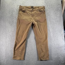 Banana Republic Chino Pants Mens 40x30 Brown Slim Straight Cotton Stretch Travel