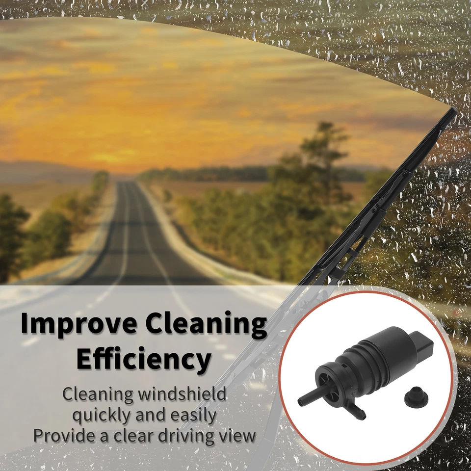 Pompa lavavetri con occhiello pompa fluido lavavetri per Buick Regal n.13250356 - Immagine 2 di 4