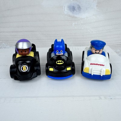 Fisher Price Little People Batman Wheelies Cars Racecar Policeman DC Comics