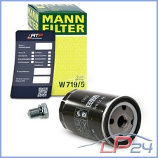 MANN FILTRE À HUILE+BOUCHON DE VIDANGE POUR AUDI 100 C2 43 C3 44 C4 4A
