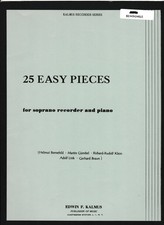 25 Easy Pieces for Soprano Recorder  Piano