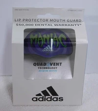 Adidas Maniac Lip Protector Mouth Guard NEW Quad Vent with Tether One Size