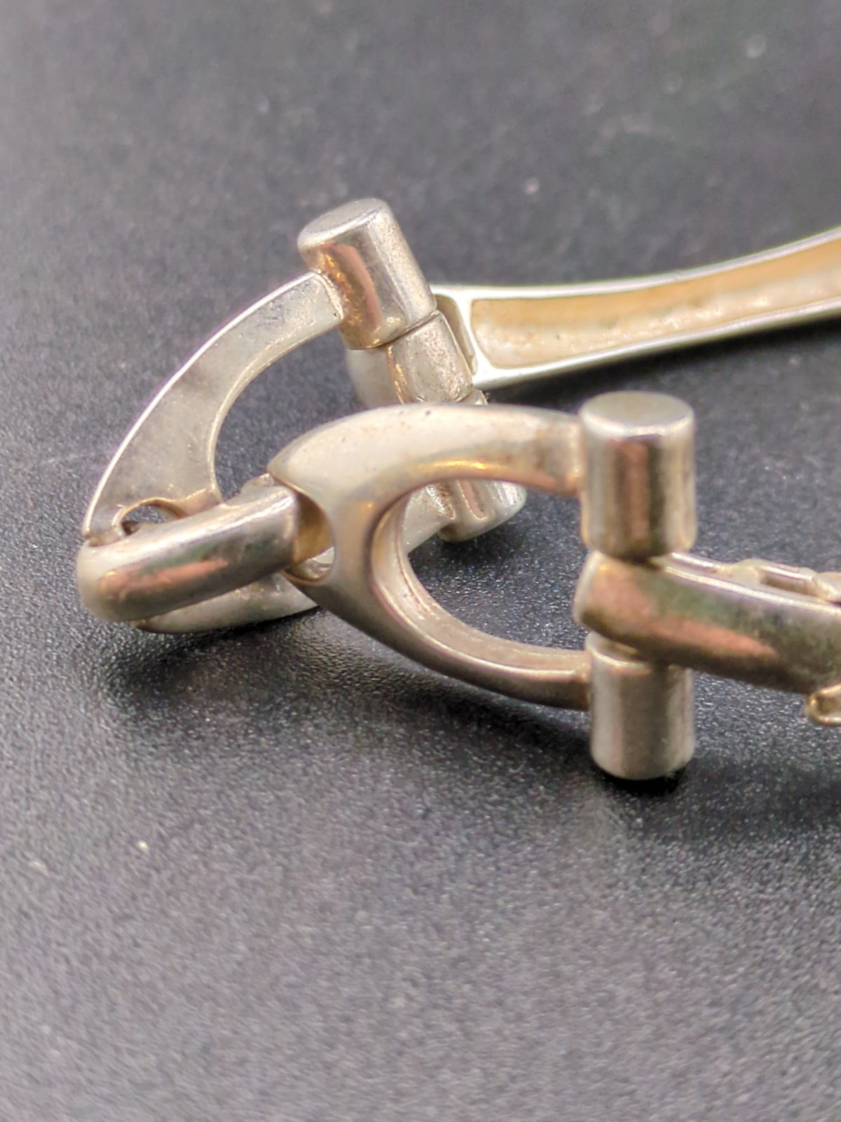 Impressive Solid Sterling Horseshoe Equestrian Ho… - image 2