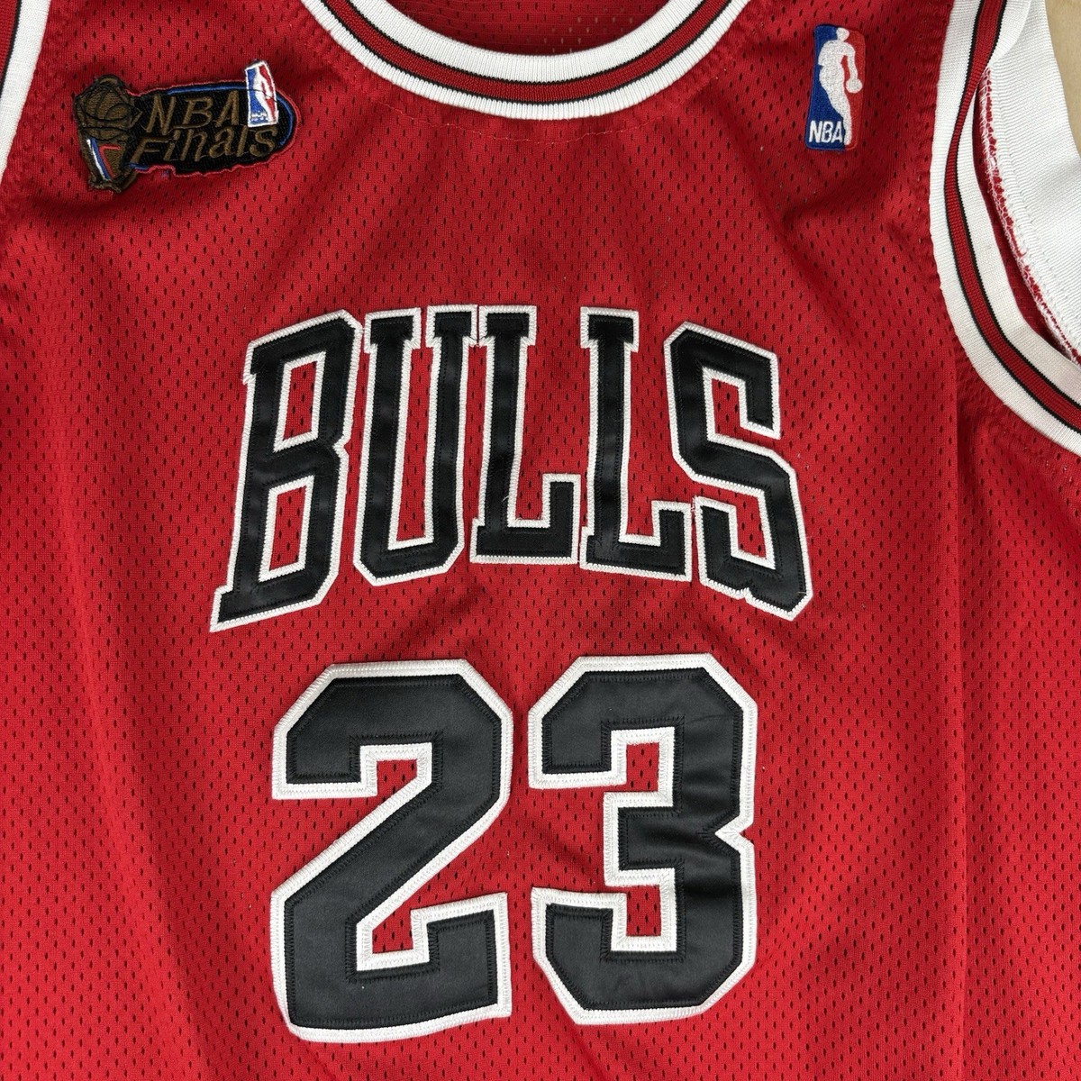 Michael Jordan Jersey Nike NBA Finals Patch Chicago Bulls Size 50